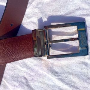 salvatore ferragamo brown belt